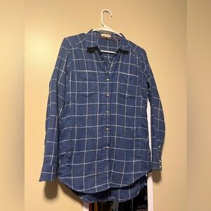 💙 Women’s long blue flannel shirt 💙